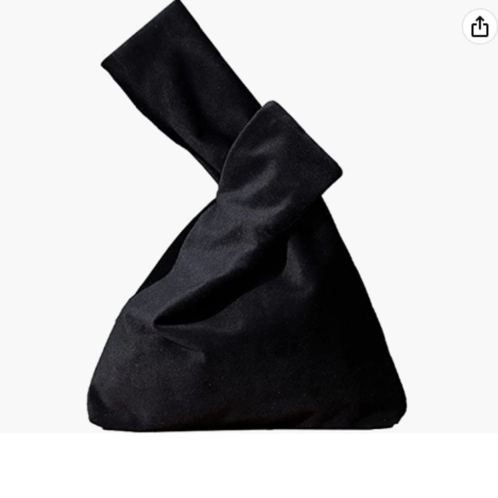 Velvet Knot Wrist Bag